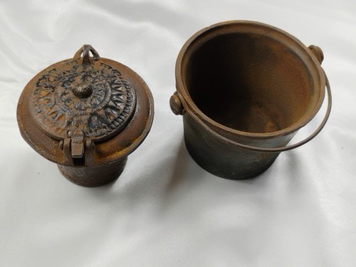 1890 Antique Fanner Manufacturing Co Glue Pot Double Boiler Wax Melting CastIron - Picture 4 of 14