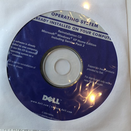 Windows XP Home Edition With SP2 Service Pack 2 Dell Re-installation CD Only - Picture 5 of 5