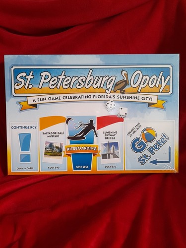 St Petersburg Opoly Sunshine City Board Game Monopoly Style Florida USA - Picture 1 of 10