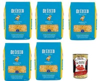 De Cecco Anellini N.71, 100% Italienisch Pasta Nudeln 5X 500G+Polpa 400G