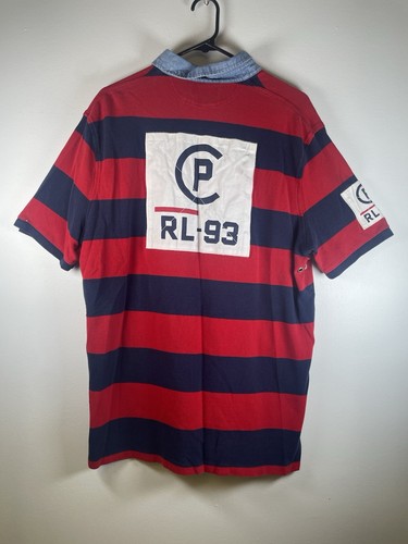 POLO RALPH LAUREN CP RL 93 Regatta Nautical Sailing Rugby Classic Fit Shirt LG - Picture 2 of 9
