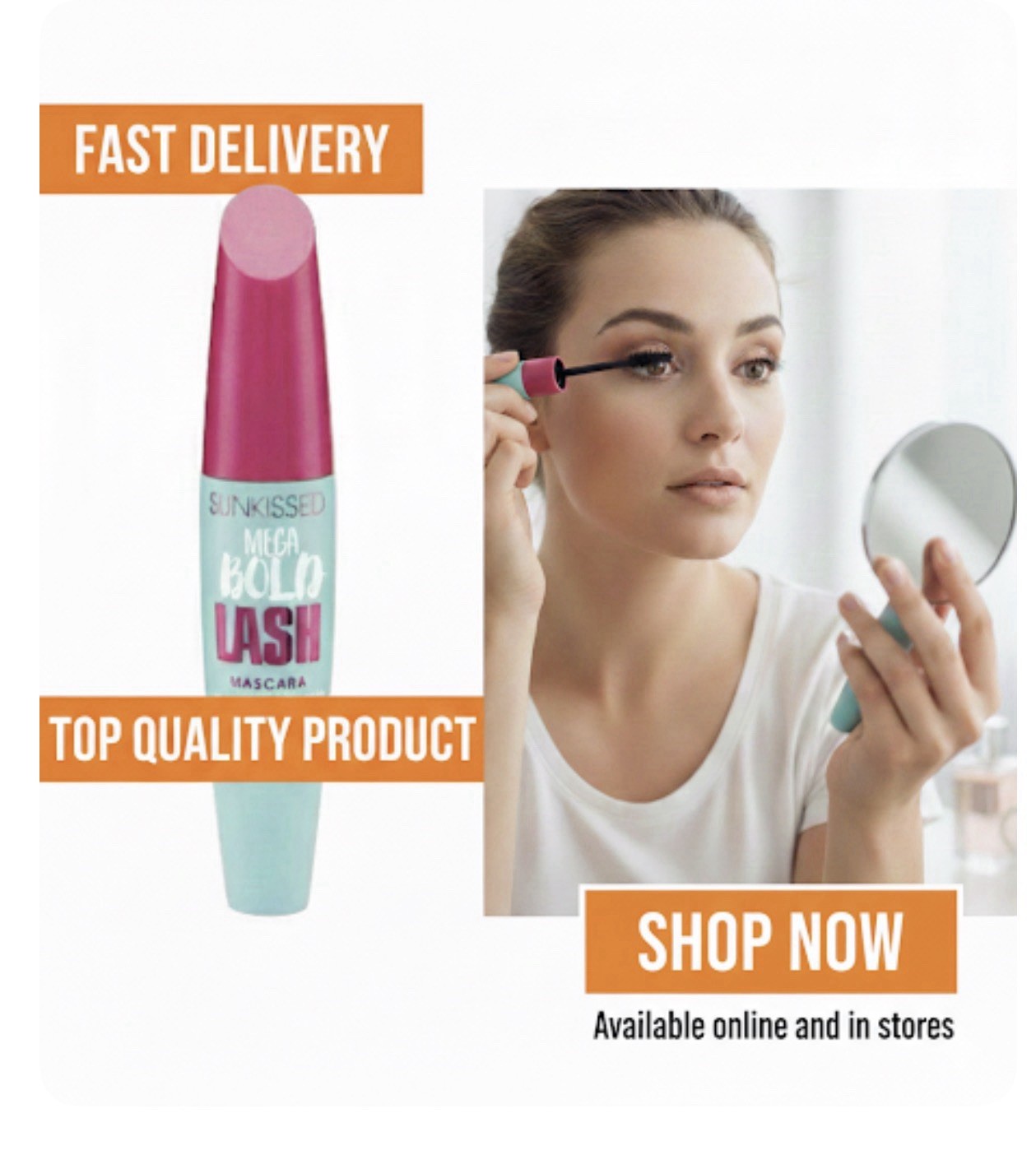 Sunkissed Mega Bold Lash Waterproof Mascara 12ml Black