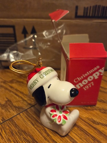DE COLECCIÓN ADORNO SNOOPY FELIZ NAVIDAD 1977 CON CAJA EDICIÓN LIMITADA - Imagen 1 de 7