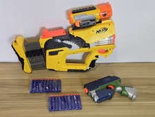 NERF Gun Bundle Rayven Rev-8 Firefly Acog Sight. Scout Pistol + Bullets. Vintage