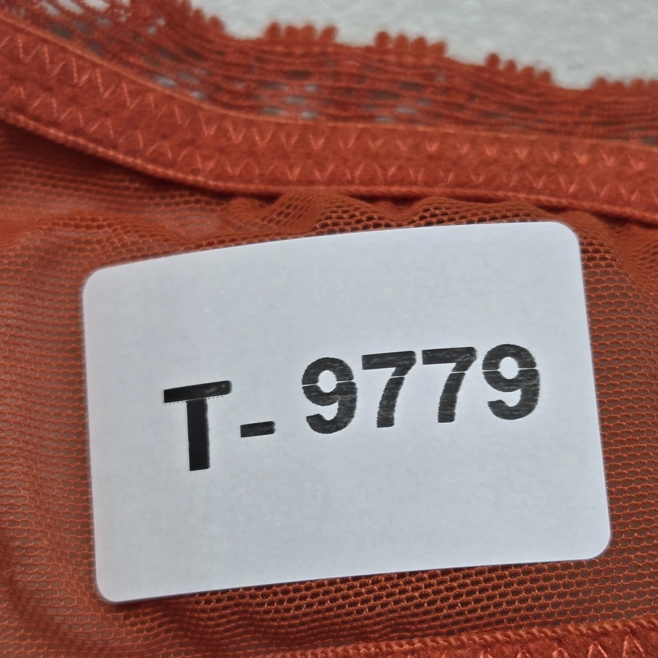 Sujetador Adore Me para mujer 34B naranja floral bralette con aros correa de encaje transparente Foto 2 de 4