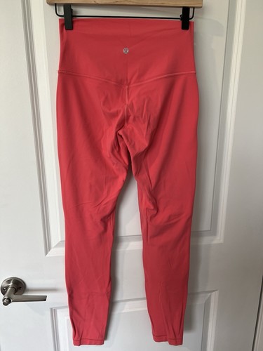 Lululemon Align HR High-Rise Pant 28" - Pale Raspberry  Double Lined - Size 6 - Picture 2 of 4