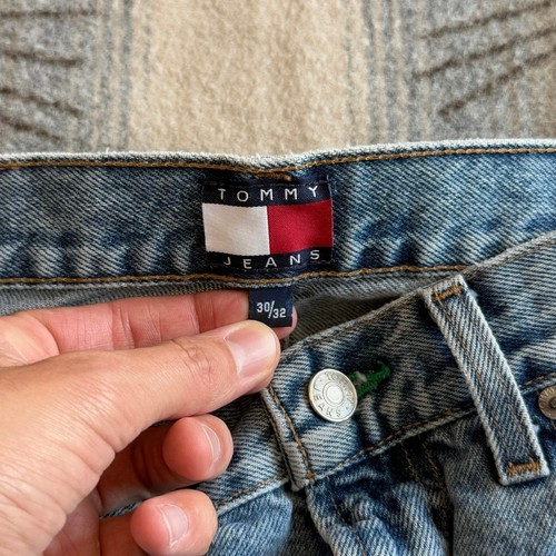 Vintage Tommy Hilfiger Big Flag Denim Blue Jeans Men’s Size 30x32 90s Y2K - Picture 3 of 9