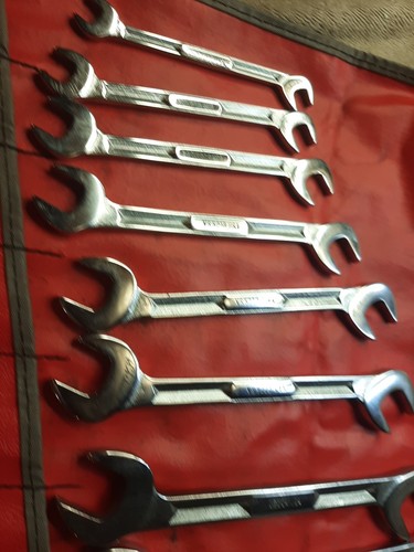 Snap-on Tools USA 9 FLANK DRIVE PLUS 4 Way Angle Wrench Set 3/8 to 7/8 NEW - Picture 13 of 15