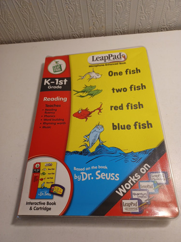 LeapPad One Fish Two Fish Leap Frog Book By Dr. Seuss Cartridge & Book - Picture 2 of 6