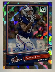 Gabriel Davis 2020 Panini Donruss The Rookies Auto #d 93/225 #TR-GD Bills Rc