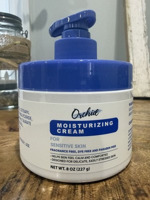 Orchid Moisturizing Cream For Sensitive Skin-Fragrance,Dye & Paraben Free 8oz