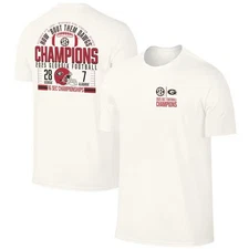 Georgia Bulldogs 2025 SEC Football Champions Score T-Shirt - Natural