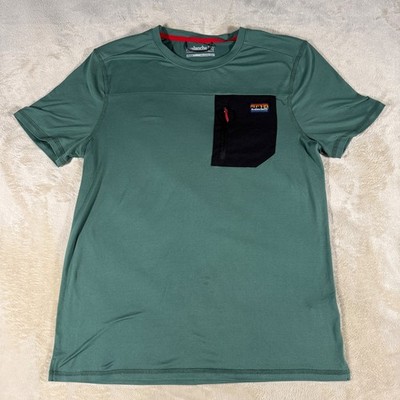 Avalanche Outdoor Supply Mens Short Sleeve Zipper Pocket Preformance T-Shirt M