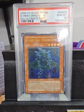 Yu-Gi-Oh! 2006 Destiny Hero Diamond Dude EOJ-EN003 1st Ed. Ultimate Rare PSA 10