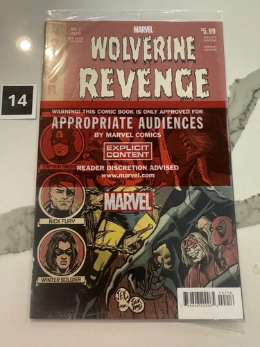 WOLVERINE: REVENGE - RED BAND #2 JUAN FERREYRA HOMAGE VARIANT POLYBAGGED 1:25 NM