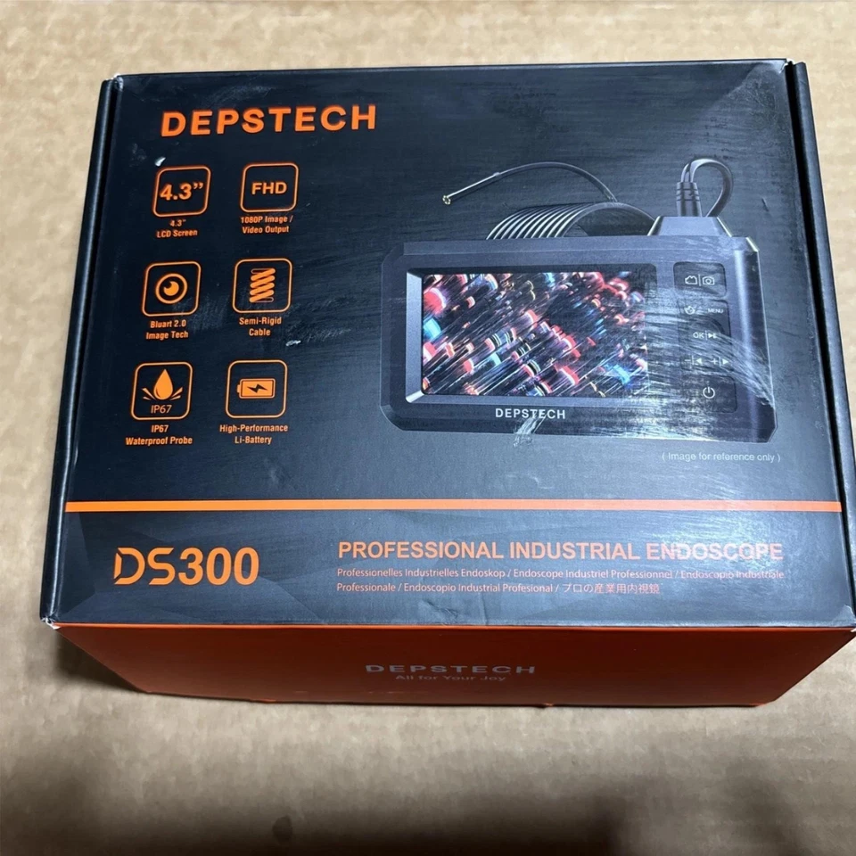 DEPSTECH DS300 Industrial Endoscope Digital Inspection Camera Borescope Black