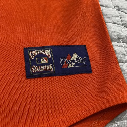 Camiseta de béisbol Majestic Cooperstown de los Astros de Houston para hombre 2XL naranja blanca MLB - Imagen 5 de 13
