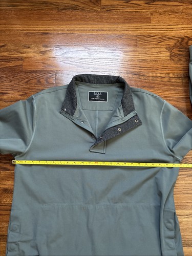 Chaqueta Pullover BYLT Elite Fairway Verde Para Hombre XL Corte Caída Golf Costura Magnética - Imagen 7 de 9