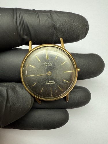 Lot 8 Vintage Soviet Union Mechanical GOLD PLATED Watch for PARTS / REPAIR - Picture 8 of 24