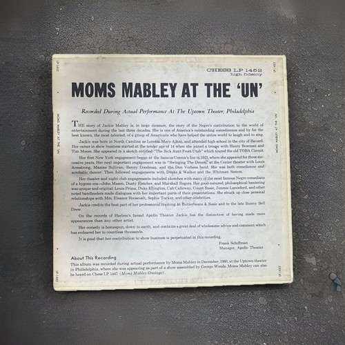 Moms Mabley at the "UN" LP 1961 Chess 1452-EX/EX - Picture 2 of 4