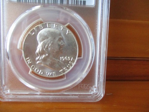 1963 PCGS MS 65 Silber Franklin Half Dollar - Bild 2 von 4