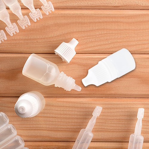 12 Stück kleine Kunststoff Augentropfflaschen drückbare Flüssigkeit Dosierung 3 ml - Bild 6 von 12