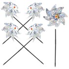 5 Pcs Plastic Garden Windmills Bird Reflective Decor Devices Outdoor
