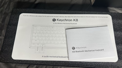 Clavier mécanique sans fil Keychron K8 - Rétroéclairage blanc, Gateron G Pro Marron - Photo 3/4