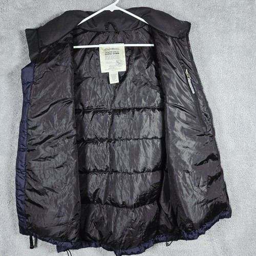Eddie Bauer Premium Down Men Size L Puffer Vest Navy Blue - Picture 2 of 10