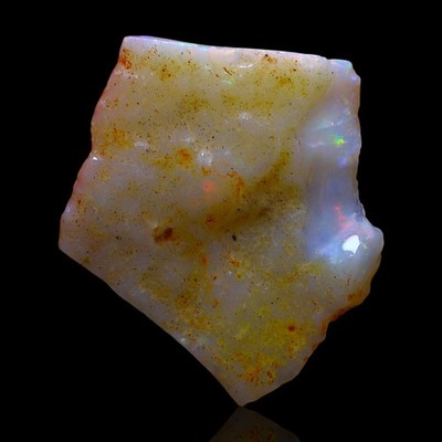Natural Fire Opal Gemstone 6.00 Cts Loose Astrology Rough Australia 21x19x4 mm
