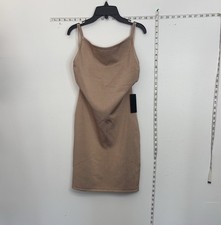 GUESS Jen Cut-Out Back Bodycon Dress Light Rum Tan Size Medium Reg. $98