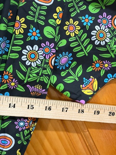 Nooworks Naomi Black Floral Awesome Blossom Cotton Stretch Dress XL New - Picture 7 of 7