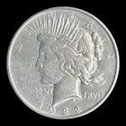 1922 Peace Silver Dollar, VF