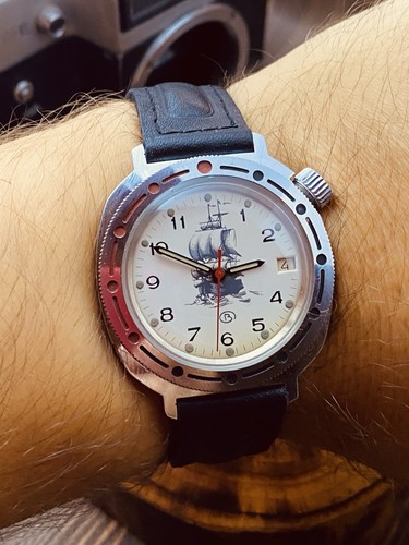 Watch Vostok Komandirskie Wostok Vintage Wristwatch USSR Rare Soviet #8717 - Picture 21 of 22