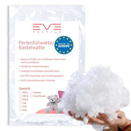 EVE Textile® Faserbällchen Füllwatte Watte Bastelwatte Flauschig Füllmaterial - Bild 2 von 14