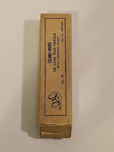 Vintage Columbia Minerva Deluxe Rug Needle Set, Original Box #90 - Picture 10 of 13