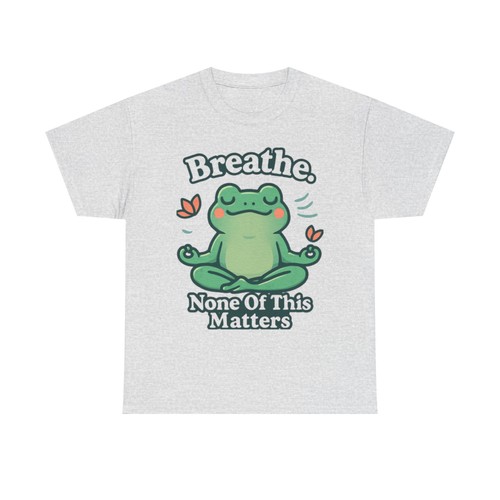 Camiseta Unisex Mindful Frog - Respira, Nada de Esto Importa, Camisa Relajación, [...] - Imagen 3 de 62