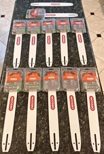LOT OF 11 New Oregon 27856 14 in. Guide Bar AdvanceCut Chainsaw Chain S52 3/8"