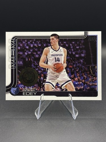 Zach Edey Flagship #186 Topps 2025 NBA Memphis Grizzlies basket  - Foto 1 di 4