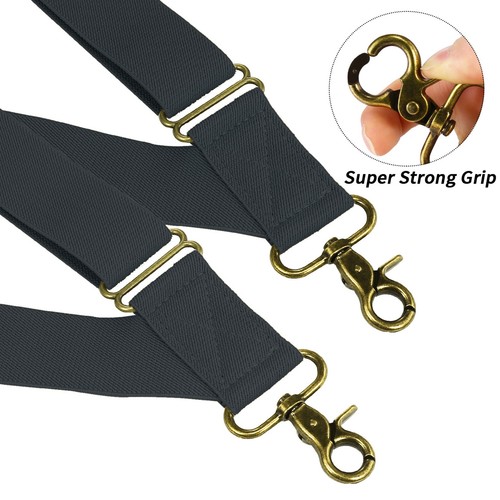 Buyless Fashion Trucker 2 Pack Suspender Men 48" Adjustable Strap Utility Braces - Picture 30 of 49