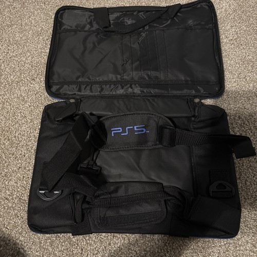 Carrying Case for PS5 Compatible Bag for PlayStation 5 Black Blue New - Picture 3 of 4