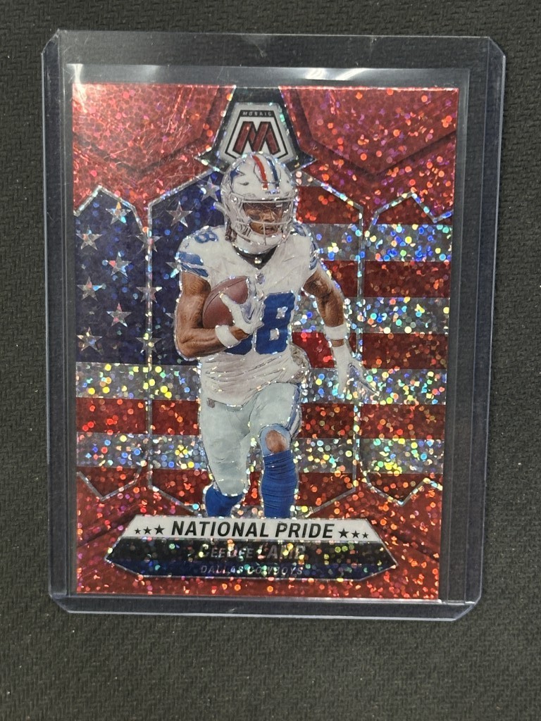 Ceedee Lamb 2024 Panini Mosaic Red Sparkle Cowboys National Pride #262