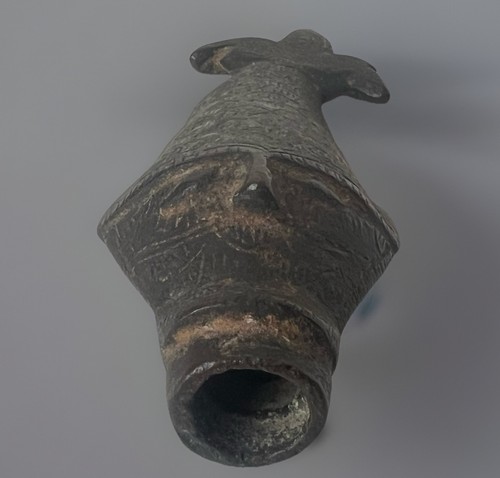 Antique Iron African Ghana? 5” Finial In A Form Of Head - Picture 7 of 8