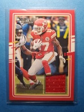 2020 Donruss Threads Mecole Hardman Player Worn Jersey Patch Chiefs #24