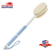 Back Scrubber anti Slip for Shower, Shower Brush Long Handle with Stiff and Soft