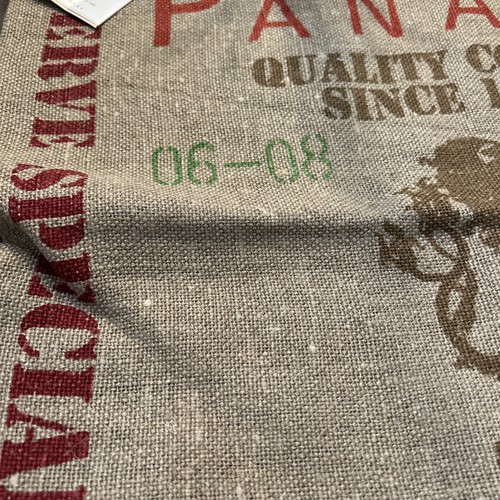 Pottery Barn "Cafe de Panama" Coffee Grain Sack Pillow Cover Linen Hemp - Picture 3 of 8