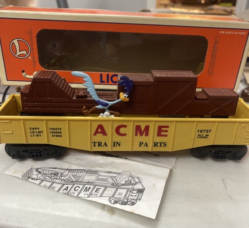 Lionel 3444 Road Runner & Wile E. Coyote Acme animierte Gondel #6-16737 in Box