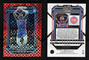 2022-23 Panini Prizm Red Power Prizm /75 Jaden Ivey #256 Rookie RC