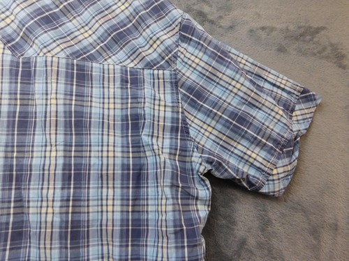 Kuhl Hemd Herren XL blau kariert Suncel Kurzarm Knopfleiste Wandern - Bild 9 von 17