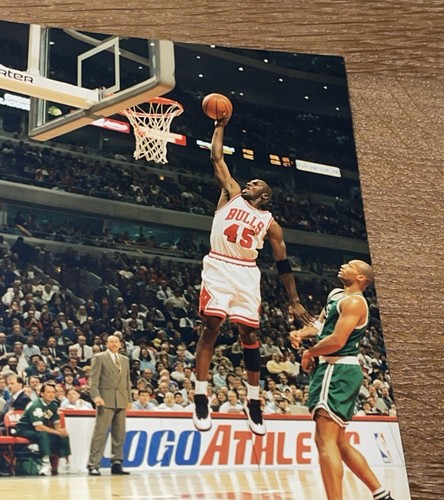 Fotografia originale autentica Michael Jordan IN AZIONE FOTO MOLTO RARA!!! - Foto 2 di 3